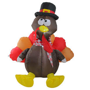 Outdoor inflatable Thanksgiving turkey decoration