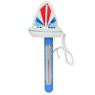 Floating pool thermometer