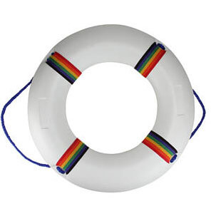 Pool lifesaver ring