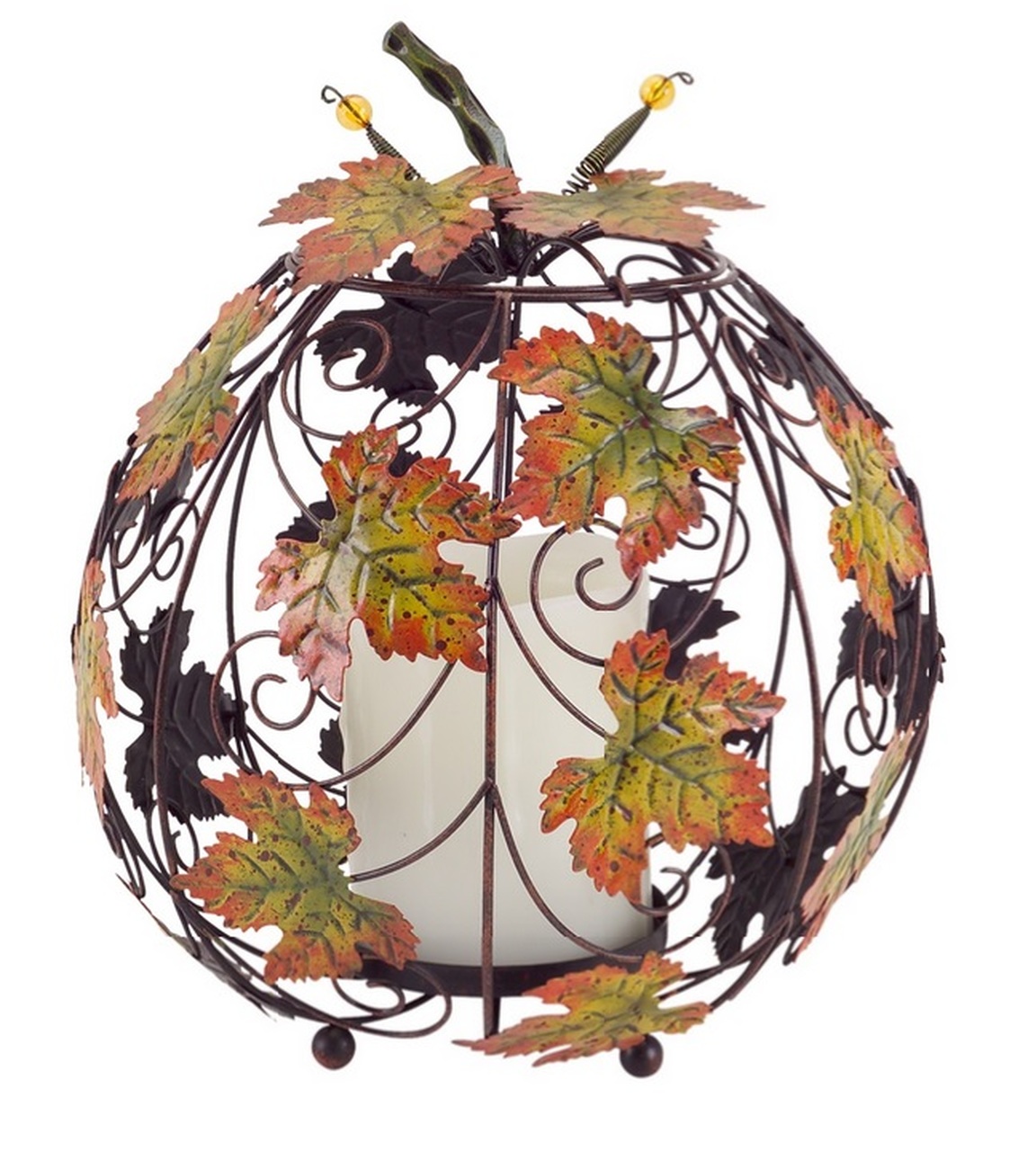 Decorative Fall Pumpkin Candle Holder