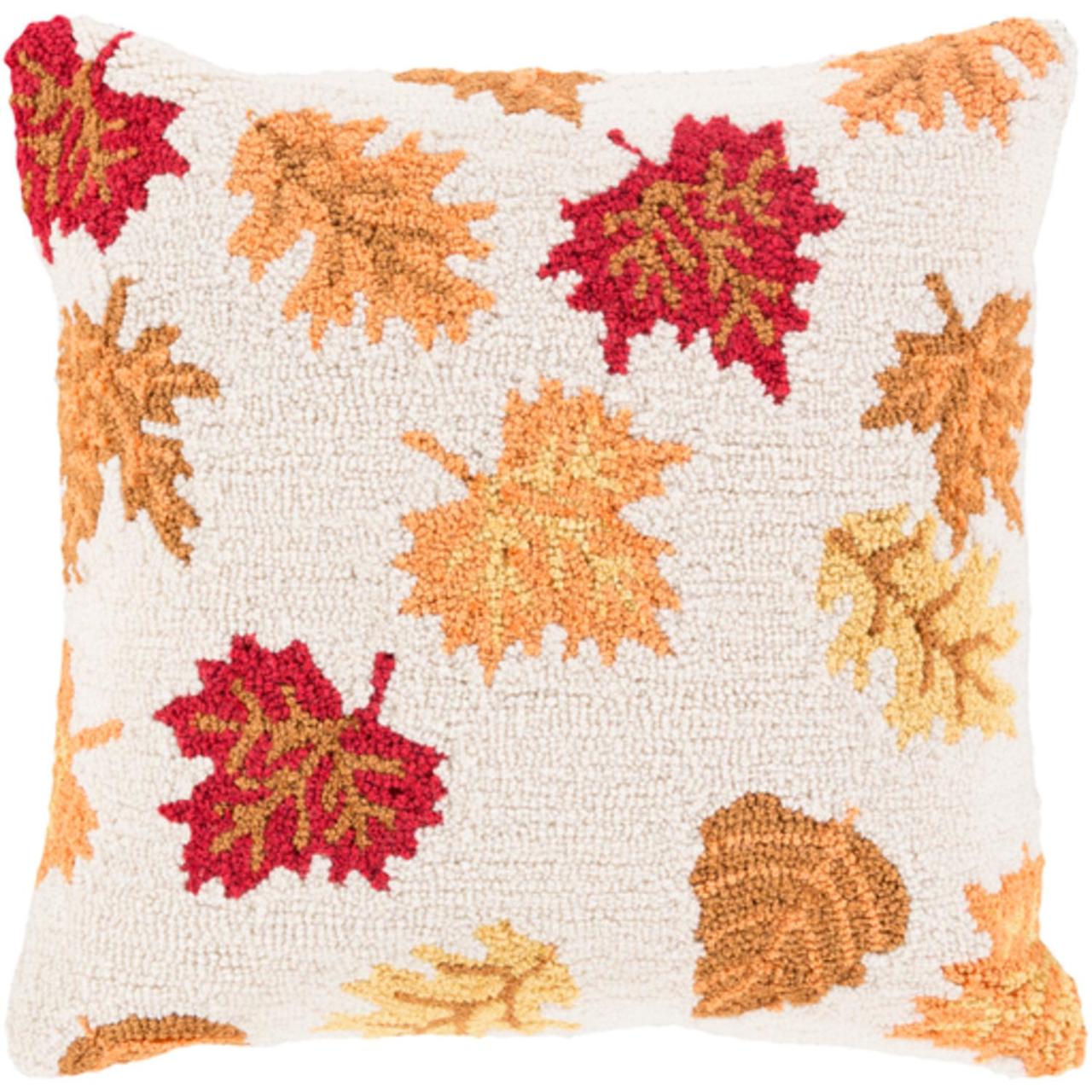 Decorative Fall Flower Throw Pillow