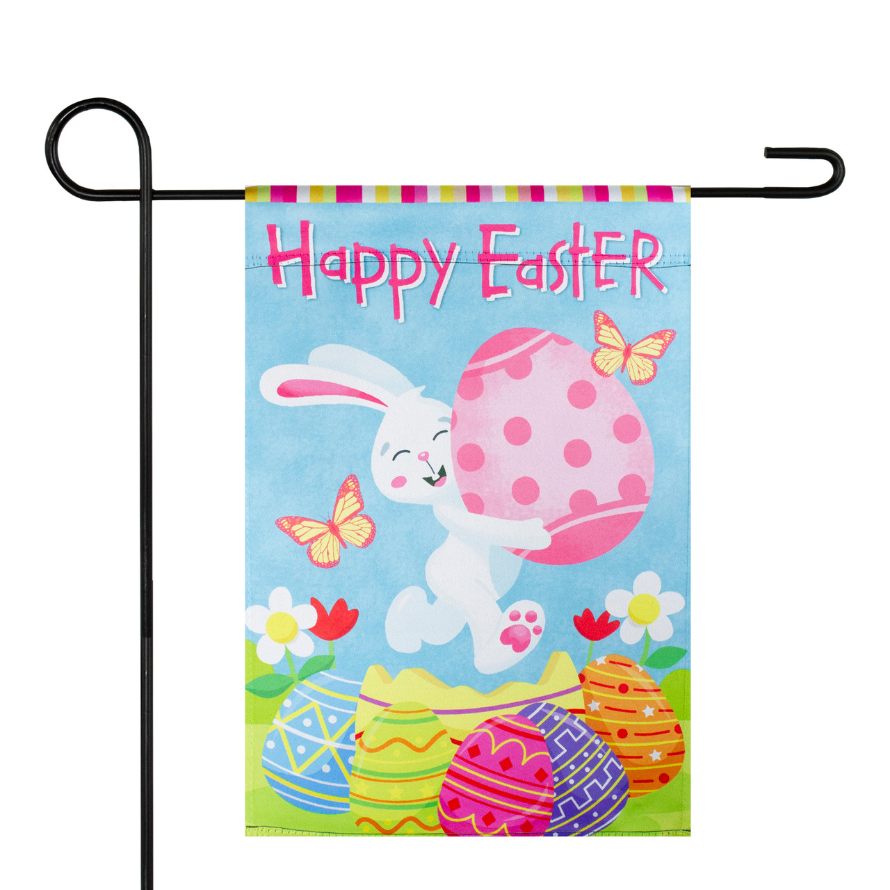 Happy Easter Easter Bunny garden flag