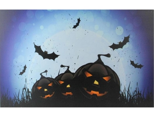 Halloween Canvas Art With Pumpkins