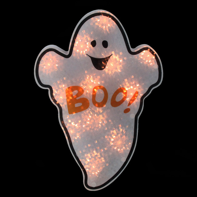 lighted ghost window decoration