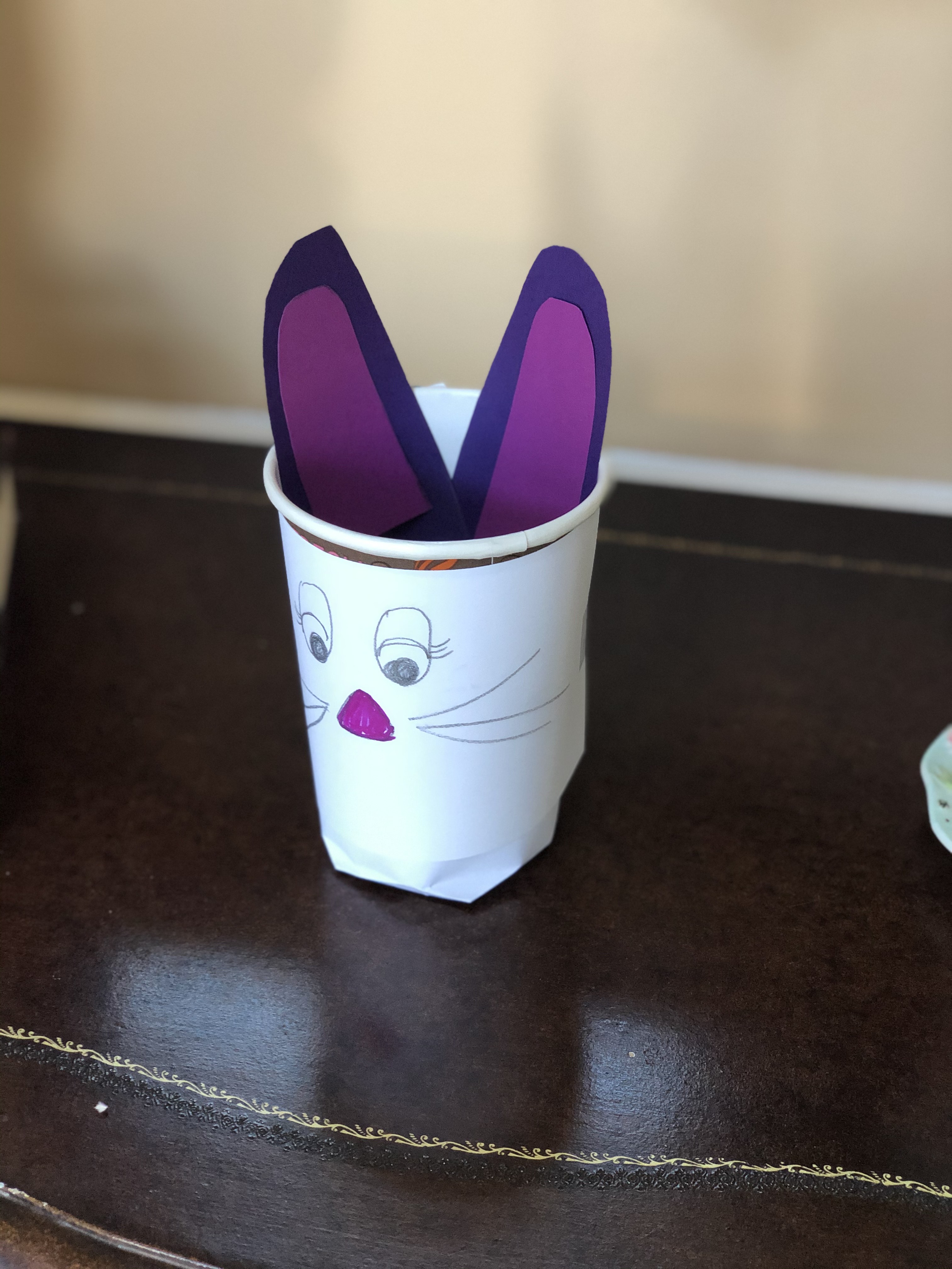 Paper Cup Easter Bunny