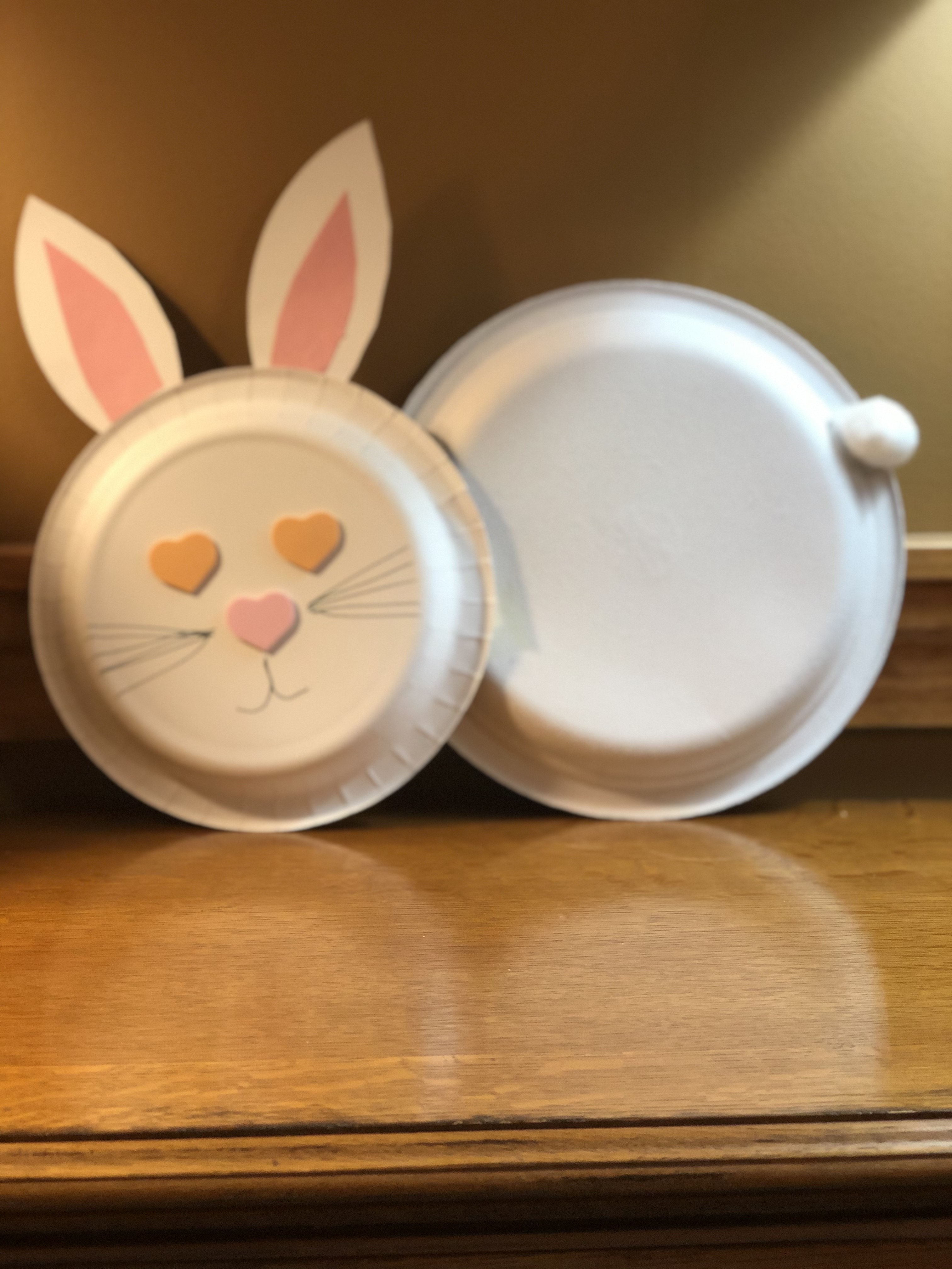 Paper Plate Easter Bunny