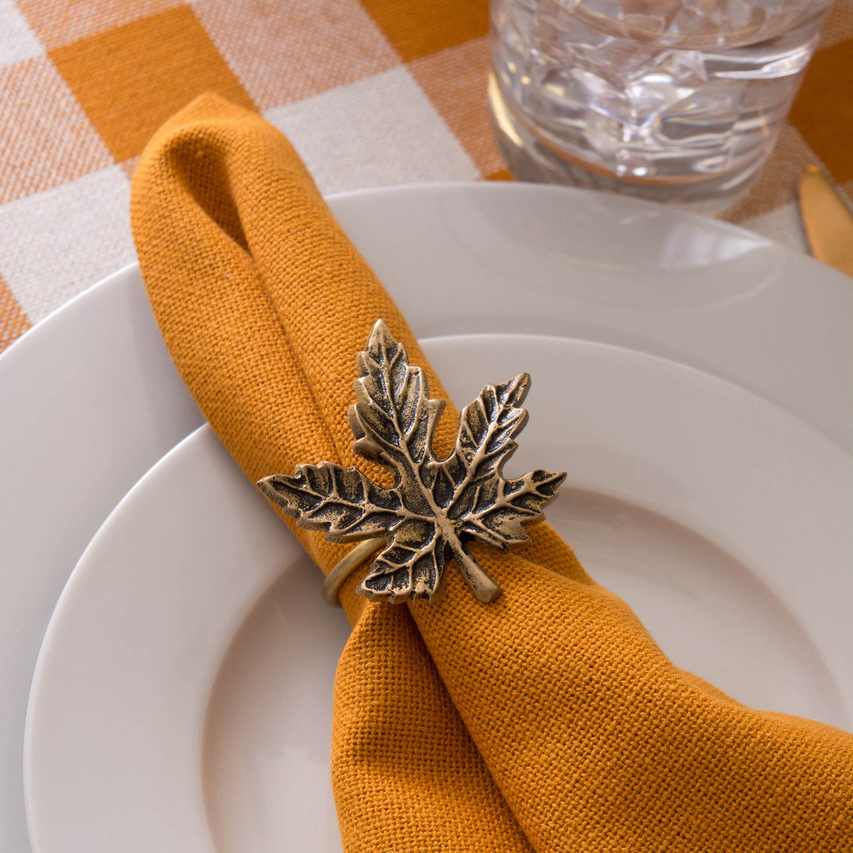maple leaf napkin rings