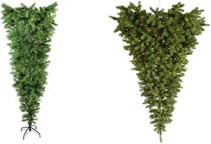 Artificial Christmas Upside Down Tree
