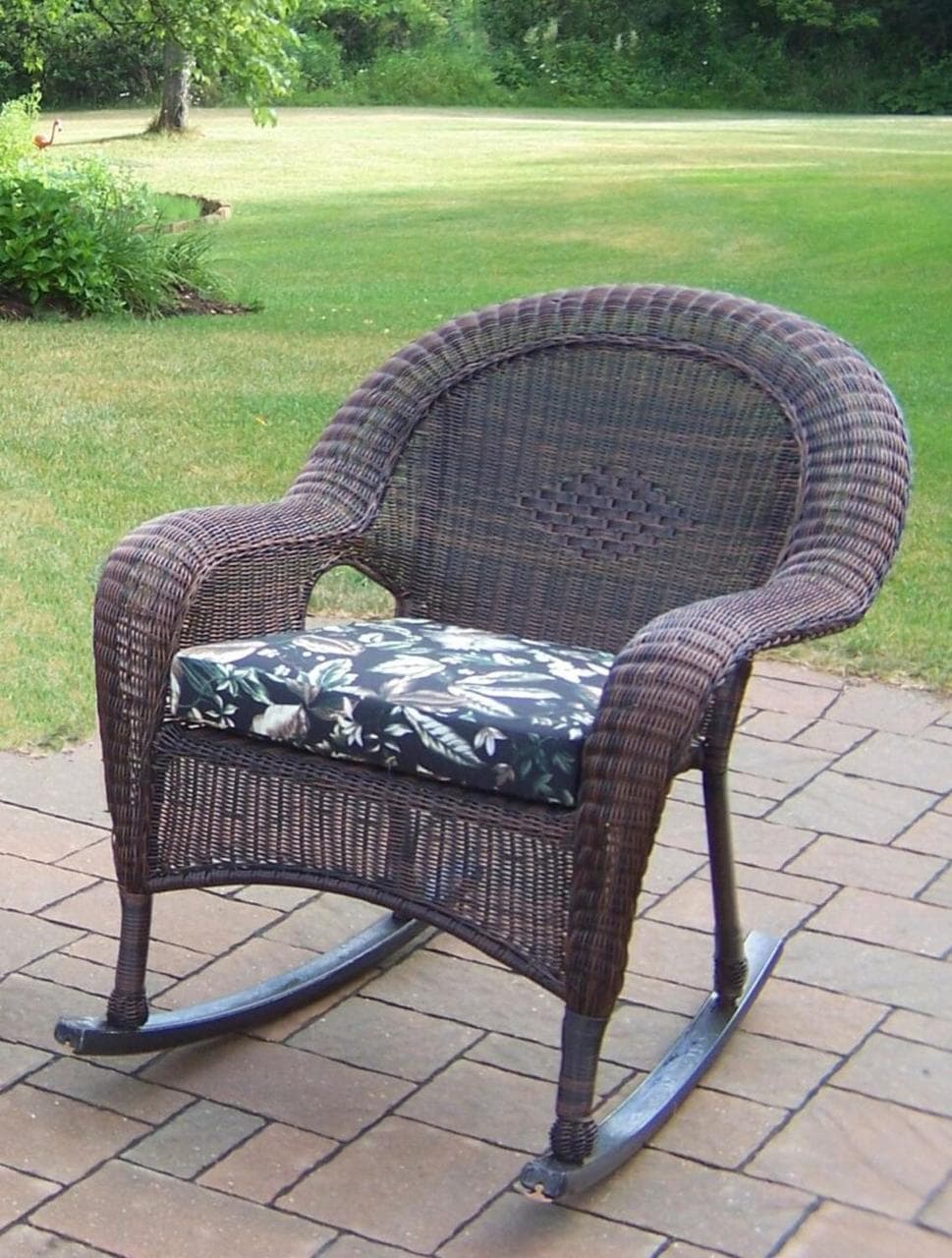 resin wicker rocking chair